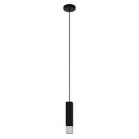 HÄNGELEUCHTE 5,5/5,5/110 cm    - Silberfarben/Schwarz, Design, Metall (5,5/5,5/110cm) - Eglo