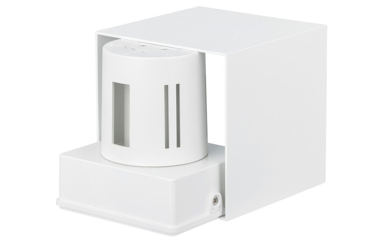 LED-WANDLEUCHTE 10/10/10 cm   - Weiß, Basics, Kunststoff/Metall (10/10/10cm) - Novel