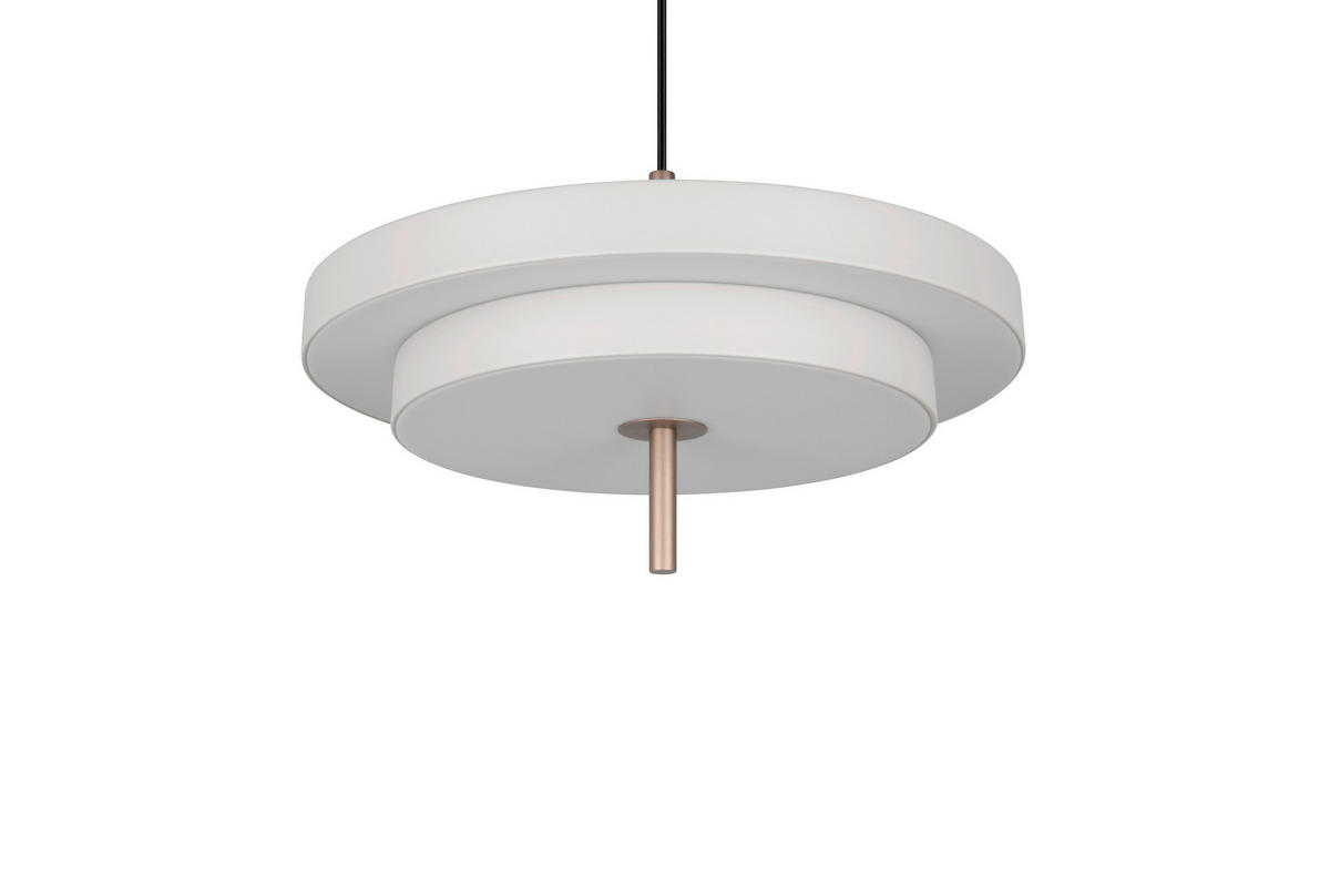 LED FÜGGESZTÉK - sárgarézszínű/szürke, Basics, fém (40/150cm)