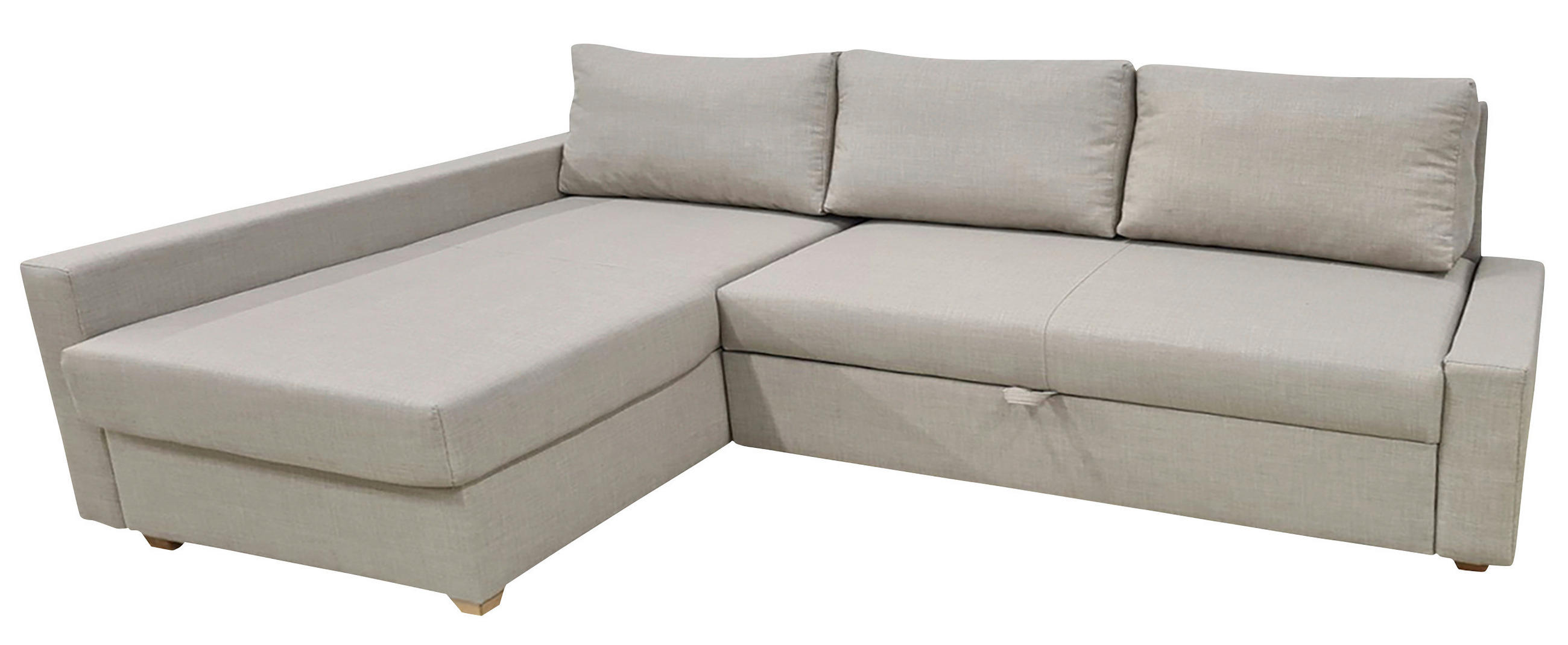 SEDEŽNA GARNITURA, bež  - barve hrasta/bež, Moderno, tekstil/les - Ti'me