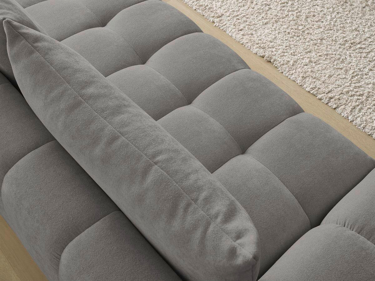 SCHLAFSOFA EVEREST  mit Rücken echt, Armteil links, Armteil rechts Struktur Dunkelgrau  - Dunkelgrau/Schwarz, MODERN, Kunststoff/Textil (278/90/115cm)