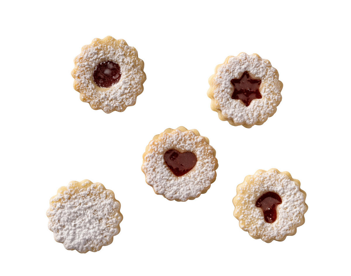 LINZER-KEKSAUSSTECHER - Goldfarben, KONVENTIONELL, Metall (3,5cm) - Dr.Oetker