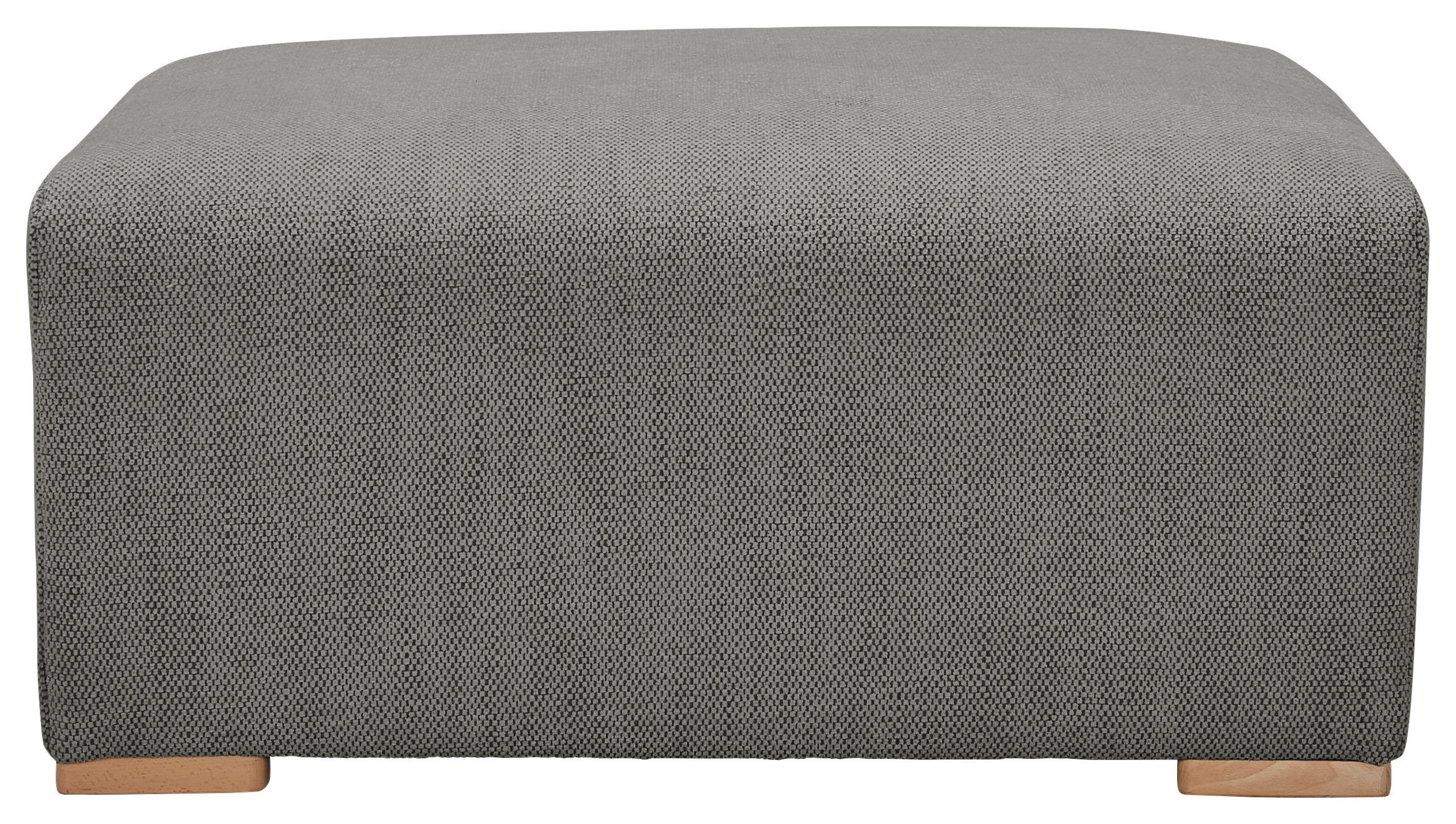 HOCKER in Textil Grau - Buchefarben/Grau, Konventionell, Holz/Textil (101/44/92cm) - Livetastic