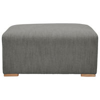 HOCKER in Textil Grau  - Buchefarben/Grau, Konventionell, Holz/Textil (101/44/92cm) - Livetastic