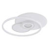 LED-DECKENLEUCHTE RODERICK 54,5/46/6 cm   - Chromfarben/Opal, Design, Kunststoff/Metall (54,5/46/6cm) - Globo