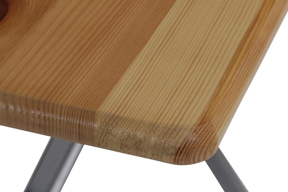 STEHTISCH Kiefer Grau, Naturfarben  - Naturfarben/Grau, MODERN, Holz/Metall (80/120/118cm) - Gardenson