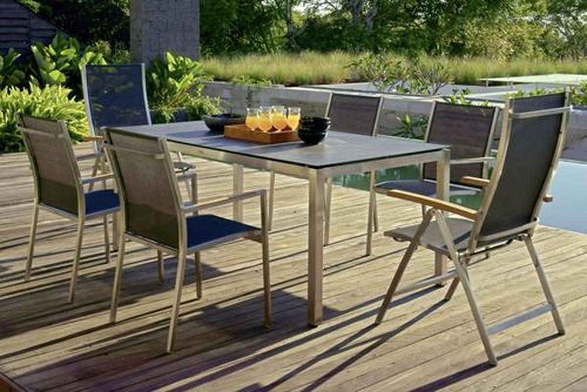 GARTENTISCHGESTELL 160/90/74 cm Metall  - Silberfarben, Design, Metall (160/90/74cm) - Zebra 