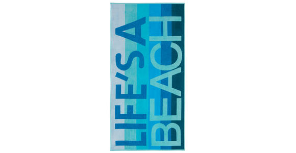 STRANDTUCH 90/180 cm Blau - Blau, KONVENTIONELL, Textil (90/180cm) - Esposa