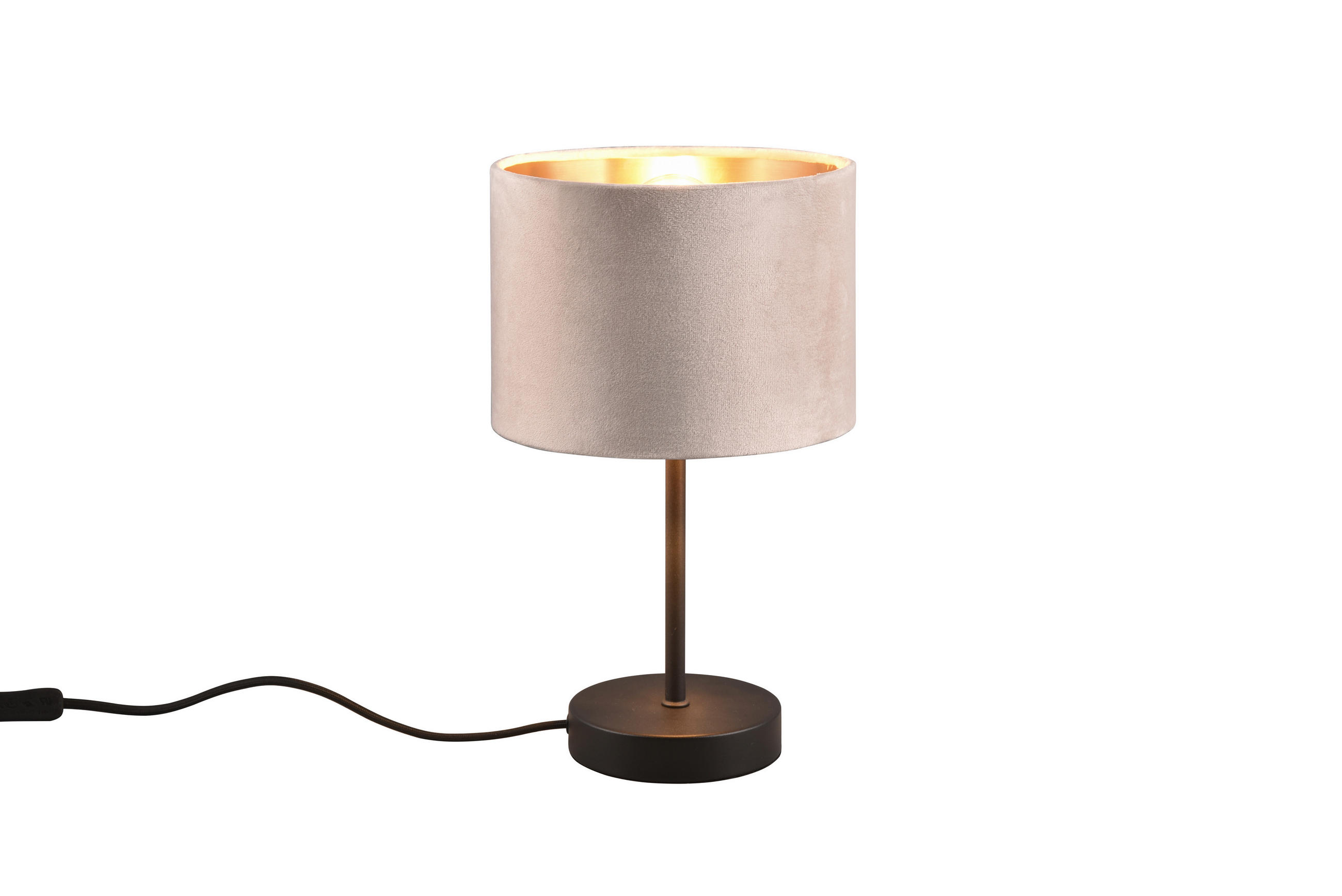TISCHLEUCHTE Julieta 30/20 cm   - Beige, Design, Textil/Metall (30/20cm) - Trio Leuchten