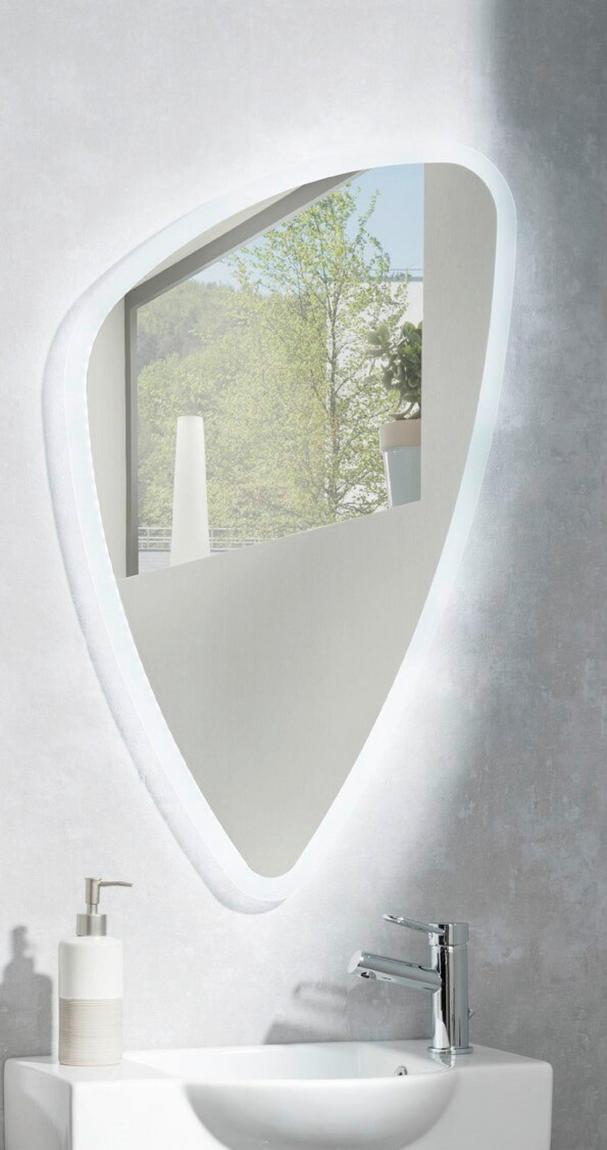 SPIEGEL 69/7/106 cm  - Silberfarben, Basics, Glas (69/7/106cm) - MID.YOU
