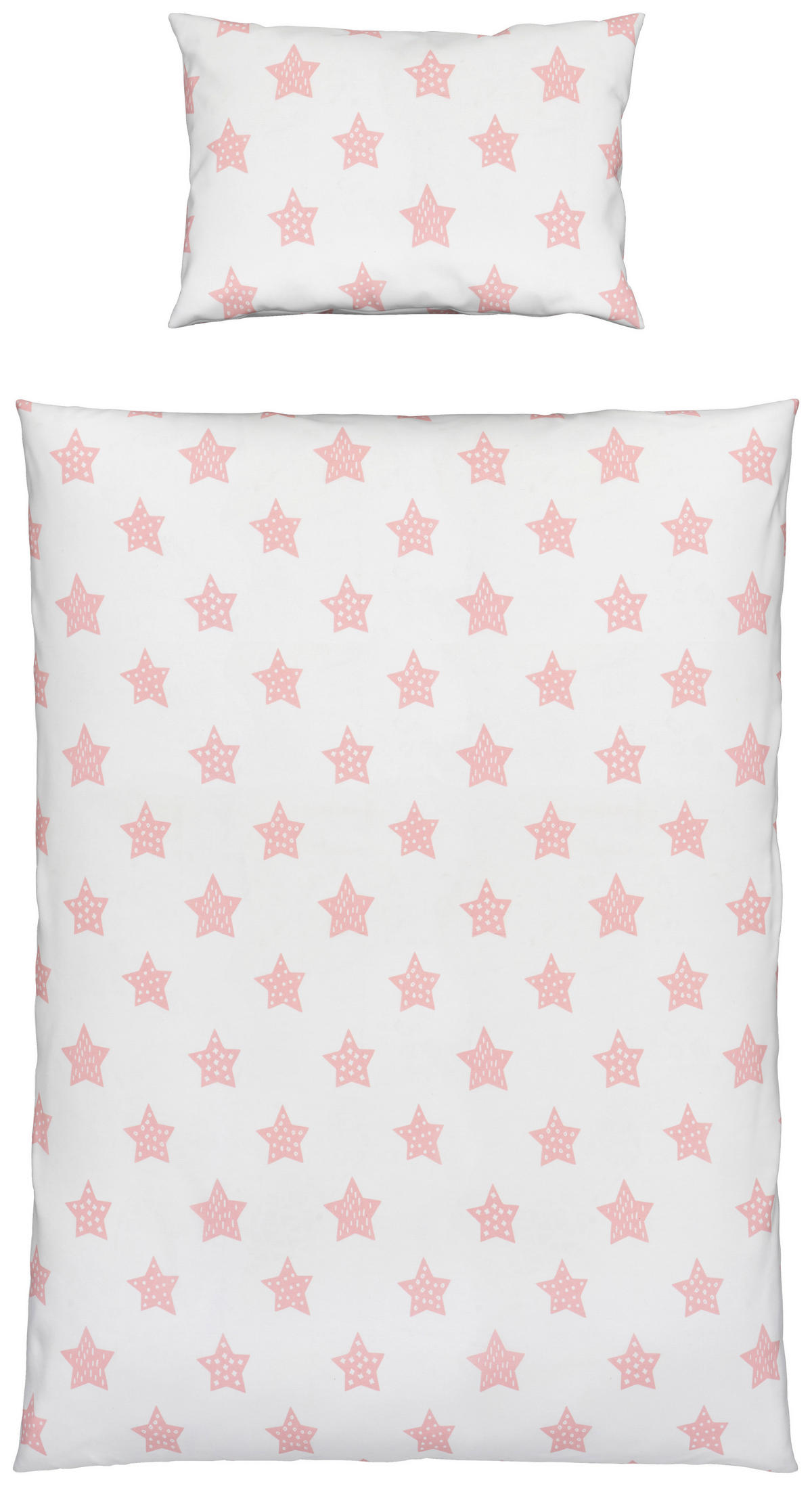 DETSKÁ POSTEĽNÁ BIELIZEŇ 100/135 cm  - biela/ružová, Basics, textil (100/135cm) - My Baby Lou
