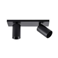 DECKENSTRAHLER - Schwarz, Design, Metall (30/9/12,5cm)