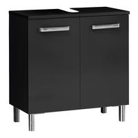 TVÄTTSTÄLLSUNDERSKÅP 60/62/33 cm  - silver/antracit, Klassisk, metall/trämaterial (60/62/33cm) - Carryhome