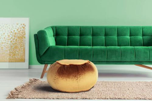 POUF in Braun Textil - Braun, MODERN, Textil (65/35/65cm) - Kayoom