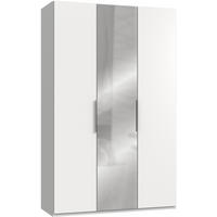 ARMOIRE À PORTES BATTANTES in Weiss  - Chromfarben/Weiss, Modern, Holzwerkstoff/Metall (150/236/58cm) - MID.YOU