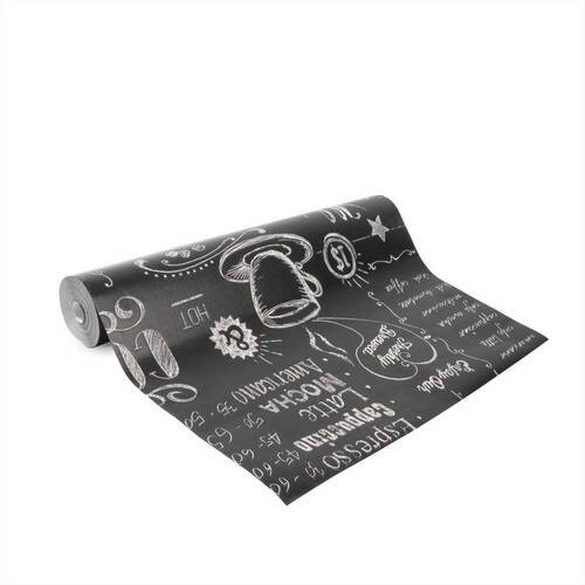 NON WOVEN-TAPET 52/1000 cm  - vit/svart, Basics, papper/plast (52/1000cm)