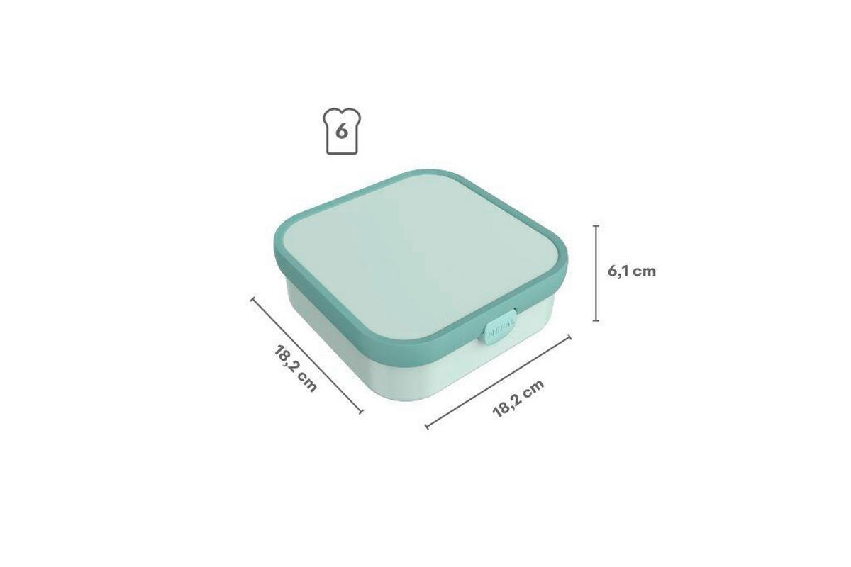 BROTZEITBOX - Blau/Lila, KONVENTIONELL, Kunststoff (18.4/18.2/6.5cm) - Mepal