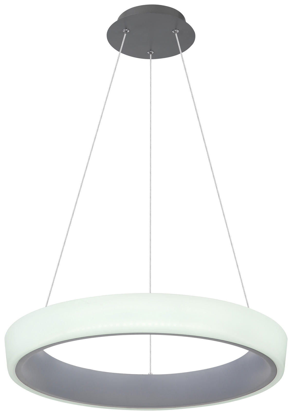 LUSTRĂ LED 50/120 cm  - opal/antracit, Basics, plastic/metal (50/120cm) - Globo