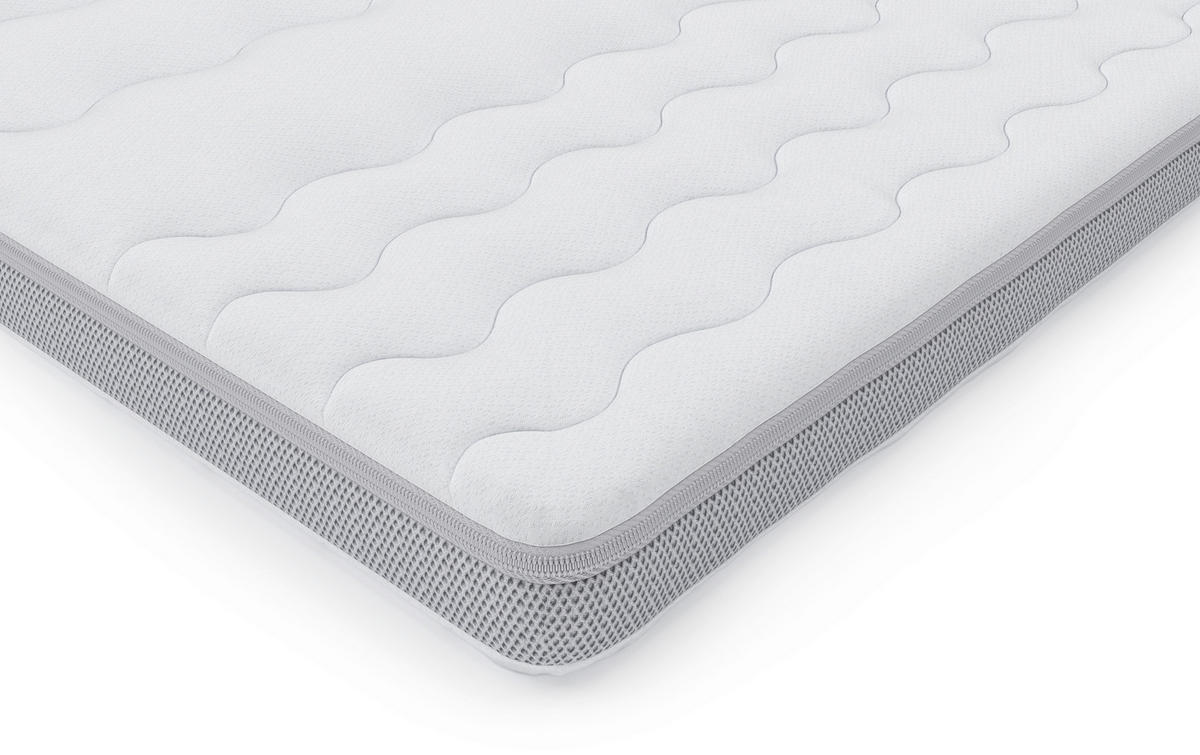 TOPPER 140/200 cm Höhe ca. 5 cm  - Weiß, MODERN, Textil (140/200cm) - Livetastic