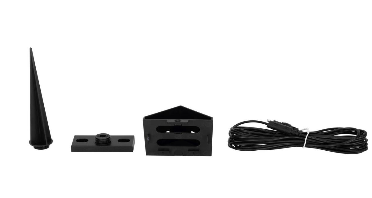 LED KÜLTÉRI LÁMPA - fekete/opál, Basics, műanyag (25/27,5/20,8cm) - Ambia Garden