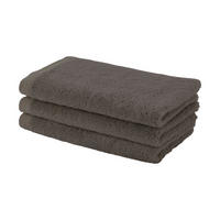 GÄSTETUCH London Dunkelgrau 3-teilig 30/50 cm  - Dunkelgrau, Basics, Textil (30/50cm) - Aquanova