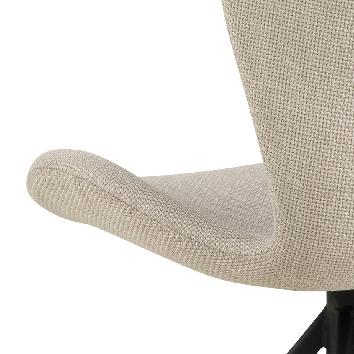 ŽIDLE, béžová - černá/béžová, Design, kov/textil (46,5/81/53cm) - MID.YOU