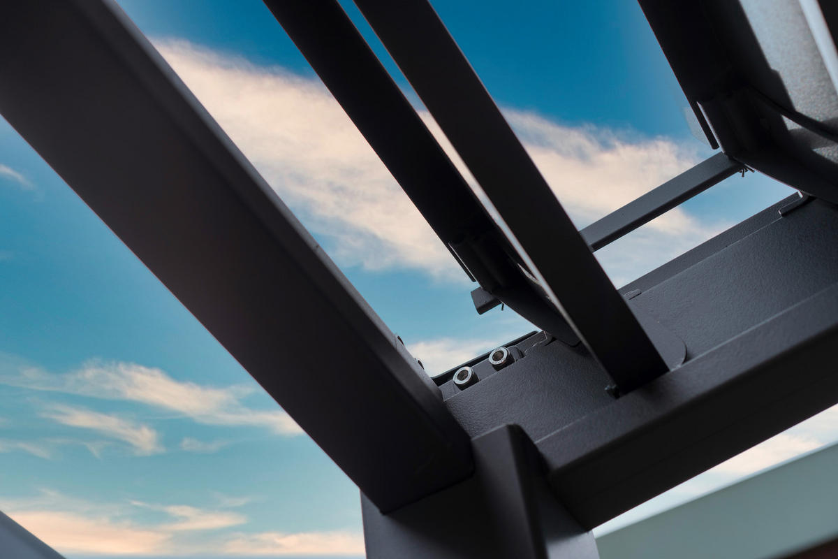 PERGOLA velikost: 360/255/300 cm - antracitová, Basics, kov (360/255/300cm) - WEIDE