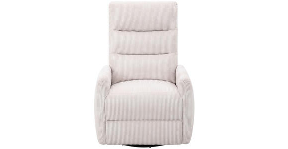 RELAXSESSEL Cord Relaxfunktion    - Beige/Schwarz, Design, Textil/Metall (78/107/95cm) - Carryhome