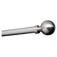 GARDINSTÅNGSET 130-240 cm  - stålfärgad, Basics, metall (130-240cm)