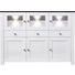 HIGHBOARD - Weiß/Pinienfarben, Design, Glas/Holz (178/130/40cm) - Carryhome HIGHBOARD - Weiß/Pinienfarben, Design, Glas/Holz (178/130/40cm) - Carryhome