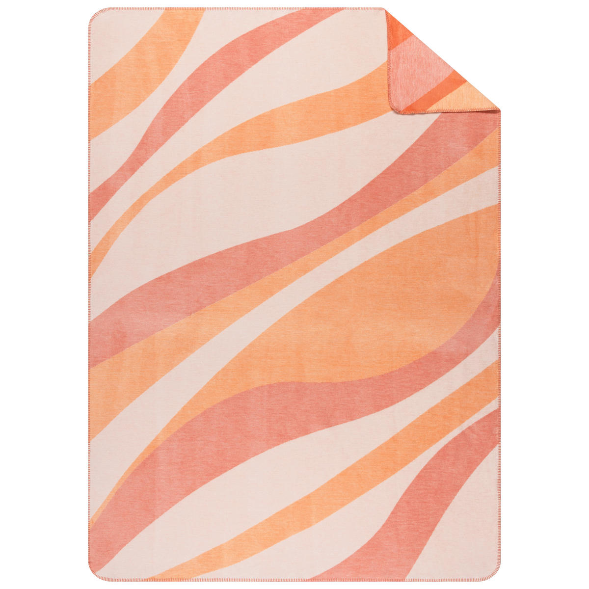 DECKE 150/200 cm  - Aprikose, Design, Textil (150/200cm) - Novel