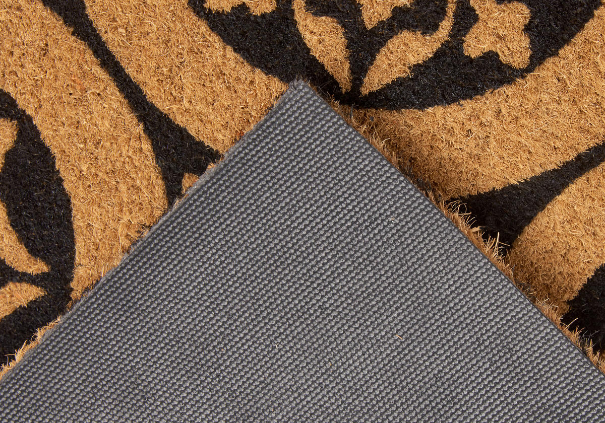 KOKOSMATTE  45/75 cm  Schwarz, Hellbraun  - Hellbraun/Schwarz, Basics, Naturmaterialien/Kunststoff (45/75cm)