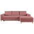WOHNLANDSCHAFT in Textil Rosa - Buchefarben/Rosa, Design, Holz/Textil (260/160cm) - Ti`me WOHNLANDSCHAFT in Textil Rosa - Buchefarben/Rosa, Design, Holz/Textil (260/160cm) - Ti`me