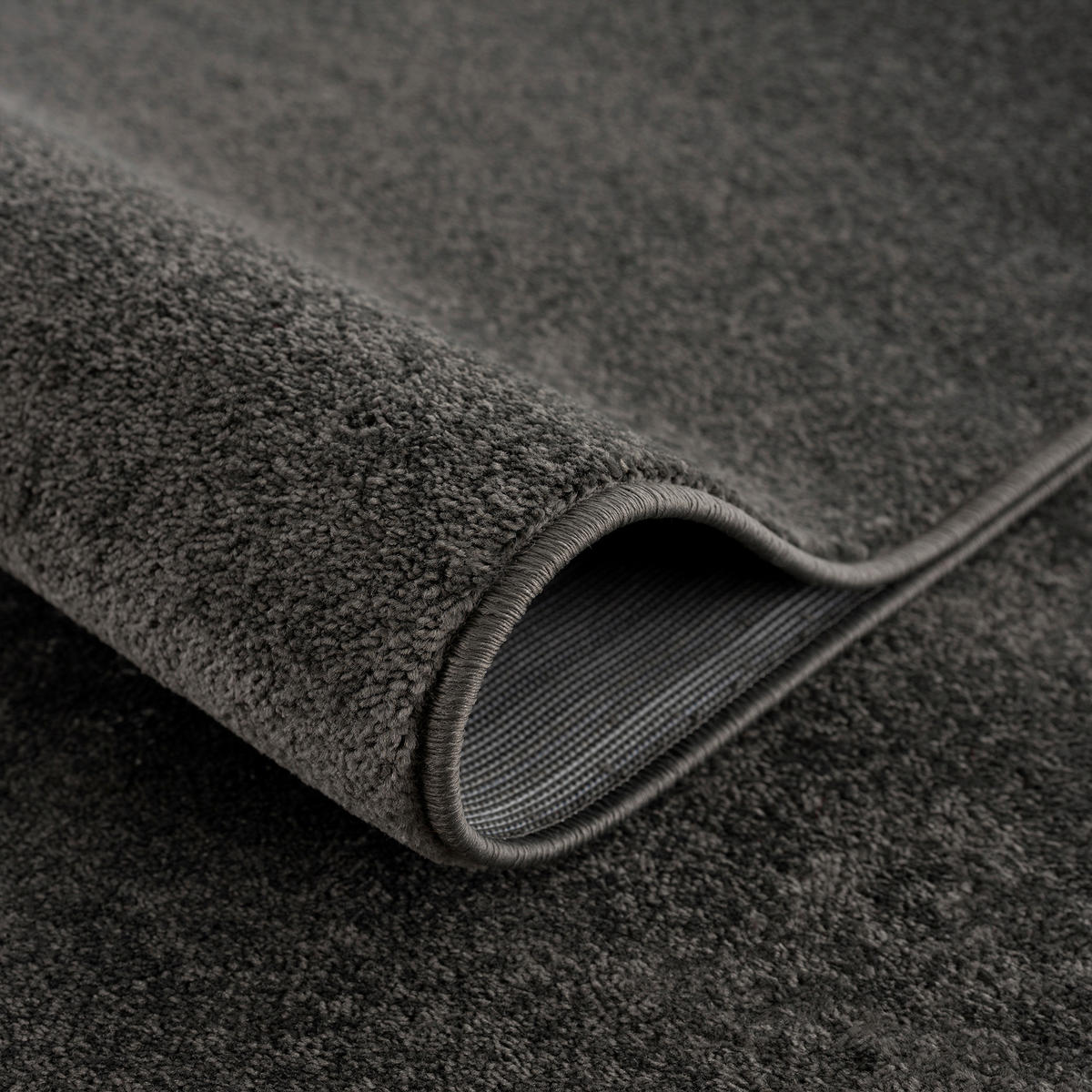 WEBTEPPICH 160/230 cm Uni Dunkelgrau  - Dunkelgrau, LIFESTYLE, Kunststoff/Textil (160/230cm) - Novel