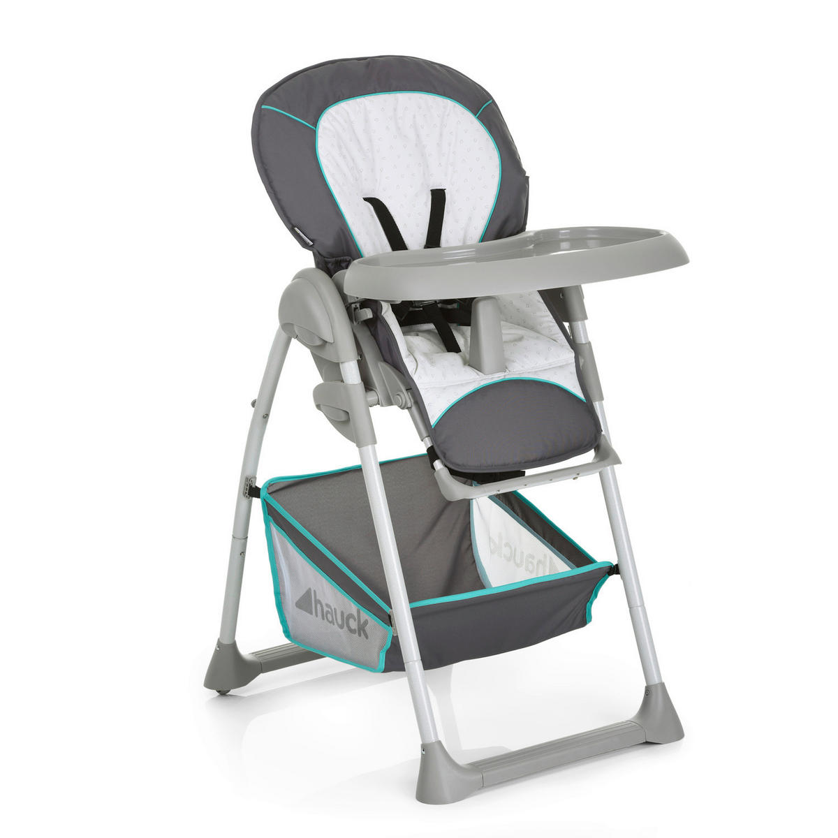 HOCHSTUHL SIT´N RELAX  - Türkis/Weiß, Basics, Metall (82/58/105cm) - Hauck