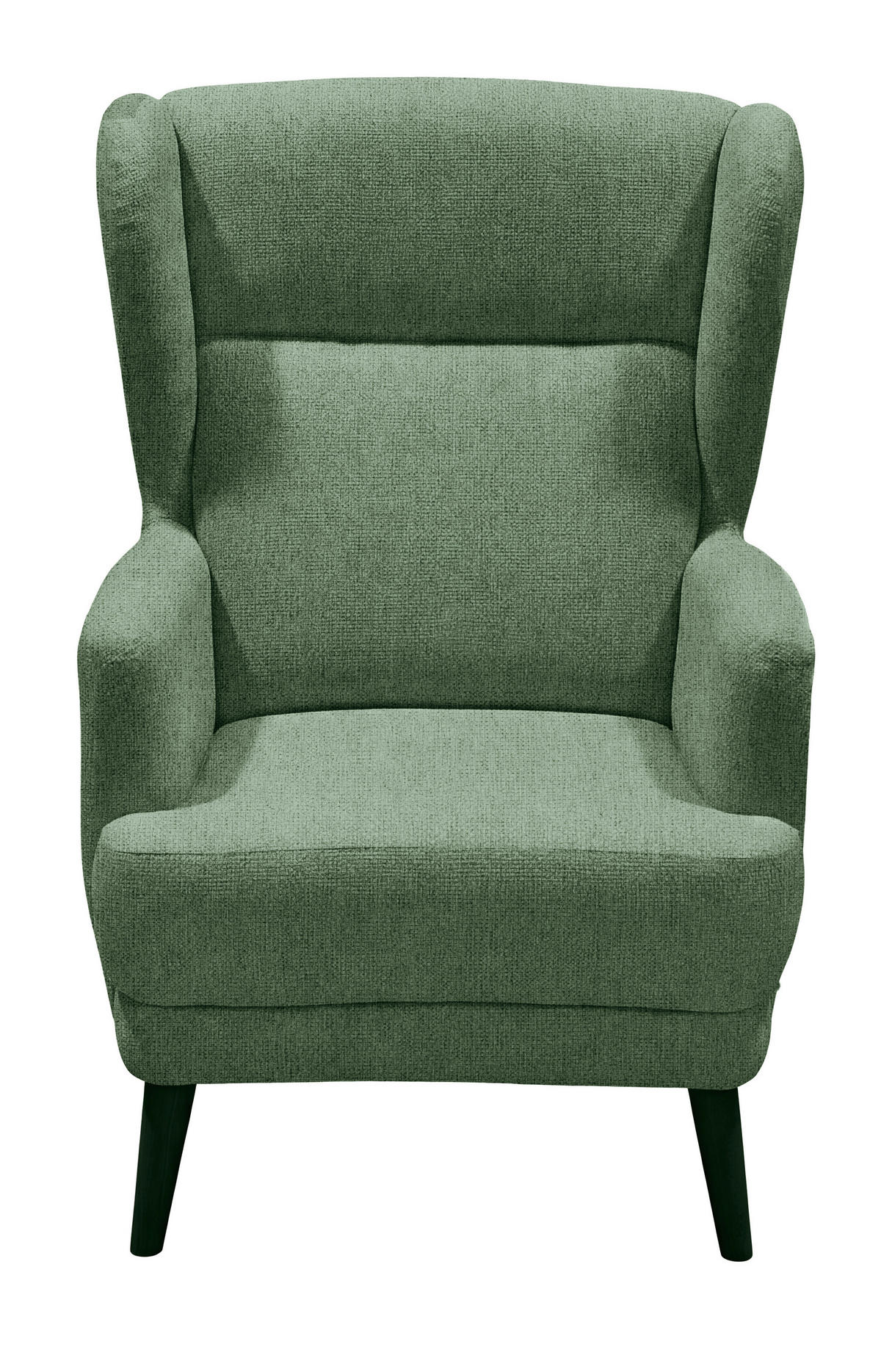 SESSEL in Mikrovelours Dunkelgrün  - Dunkelgrün/Schwarz, MODERN, Holz/Textil (74/106/94cm) - MID.YOU