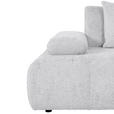 SCHLAFSOFA Chenille Hellgrau  - Hellgrau/Schwarz, KONVENTIONELL, Kunststoff/Textil (235-255/80/116-138cm) - Carryhome