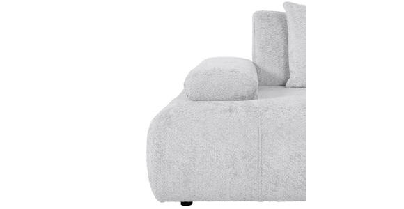 SCHLAFSOFA Chenille Hellgrau - Hellgrau/Schwarz, KONVENTIONELL, Kunststoff/Textil (235-255/80/116-138cm) - Carryhome