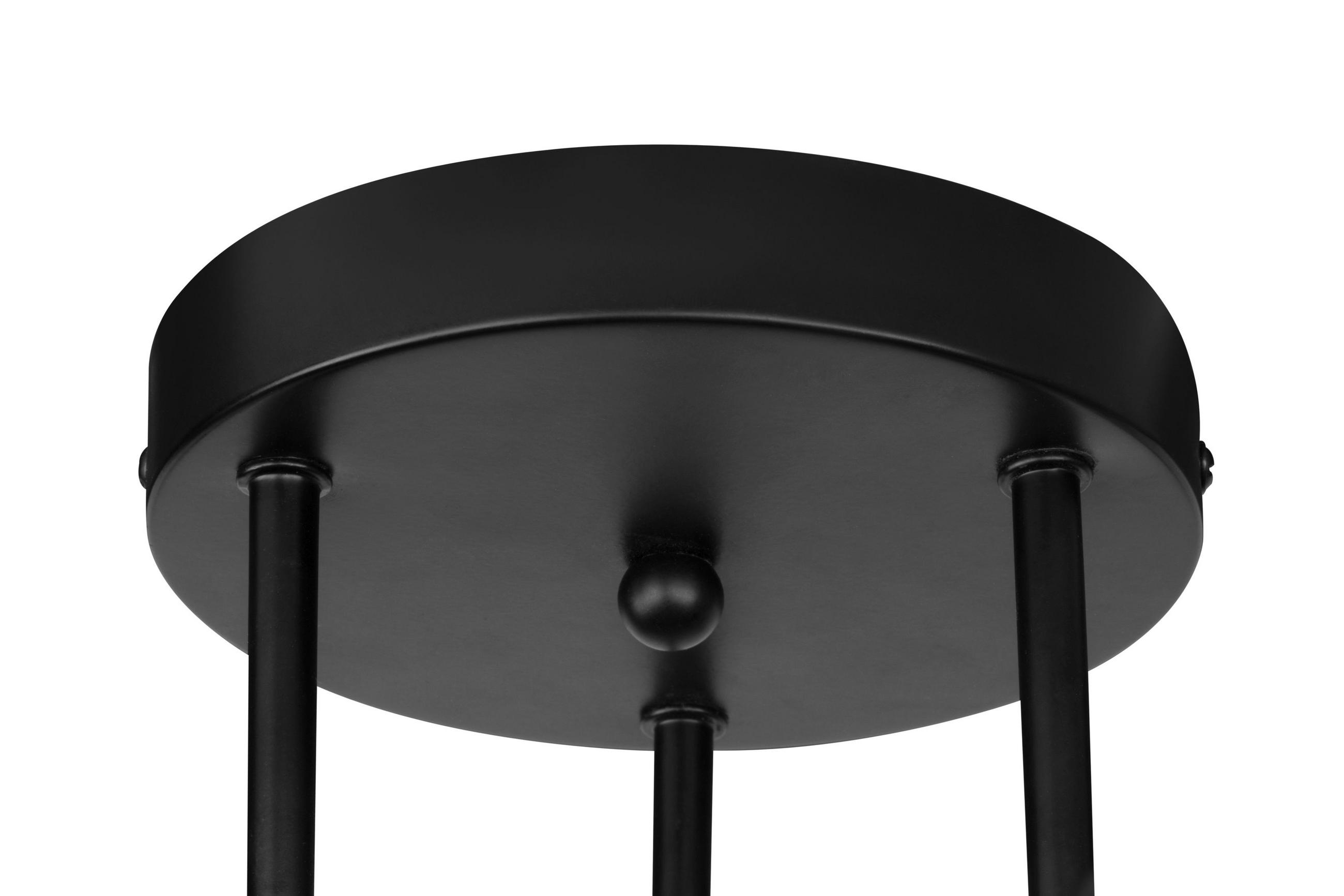 DECKENLEUCHTE Peoria 50/20 cm   - Schwarz, Basics, Metall (50/20cm) - Marama