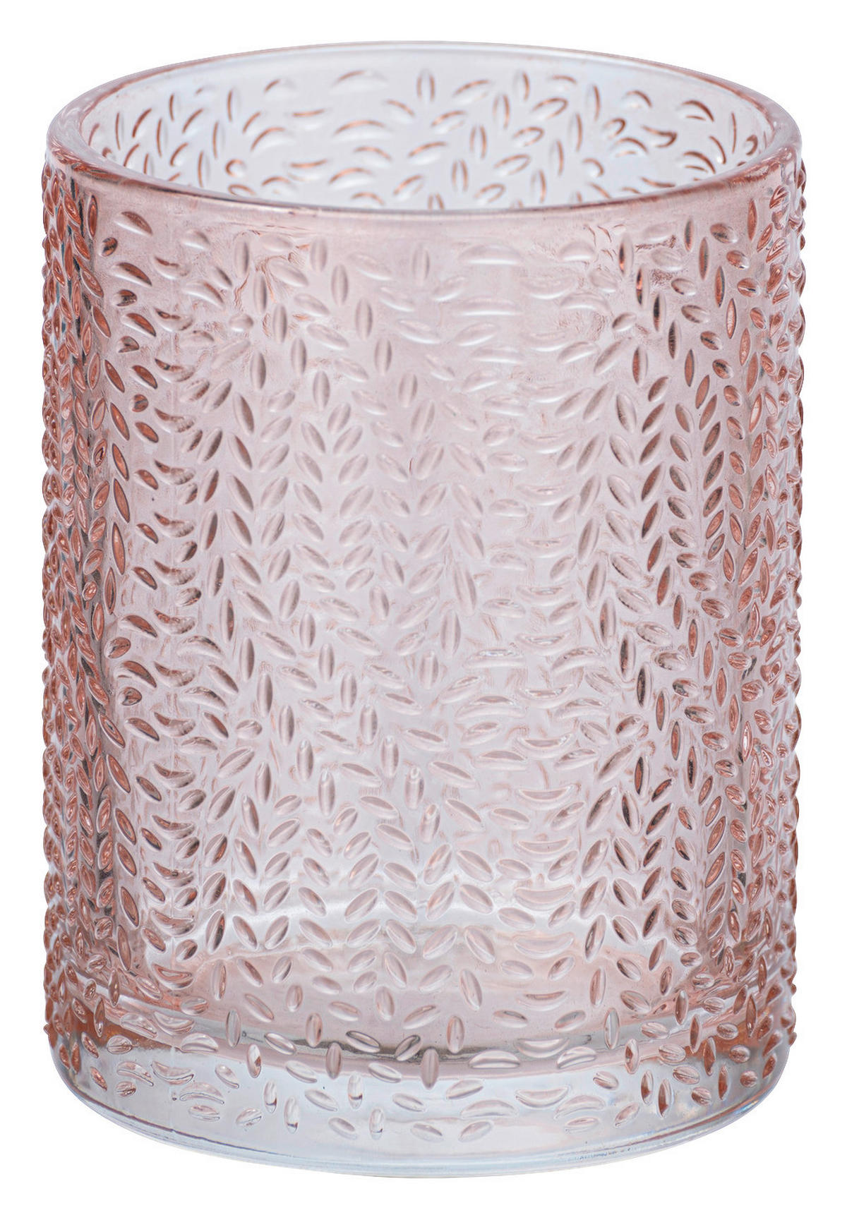 ZAHNPUTZBECHER Glas  - Rosa, Basics, Glas (7,5/10/7,5cm) - Wenko