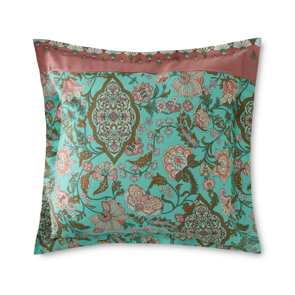 KISSENHÜLLE Tigullio 40/40 cm  - Grün, KONVENTIONELL, Textil (40/40cm) - Bassetti