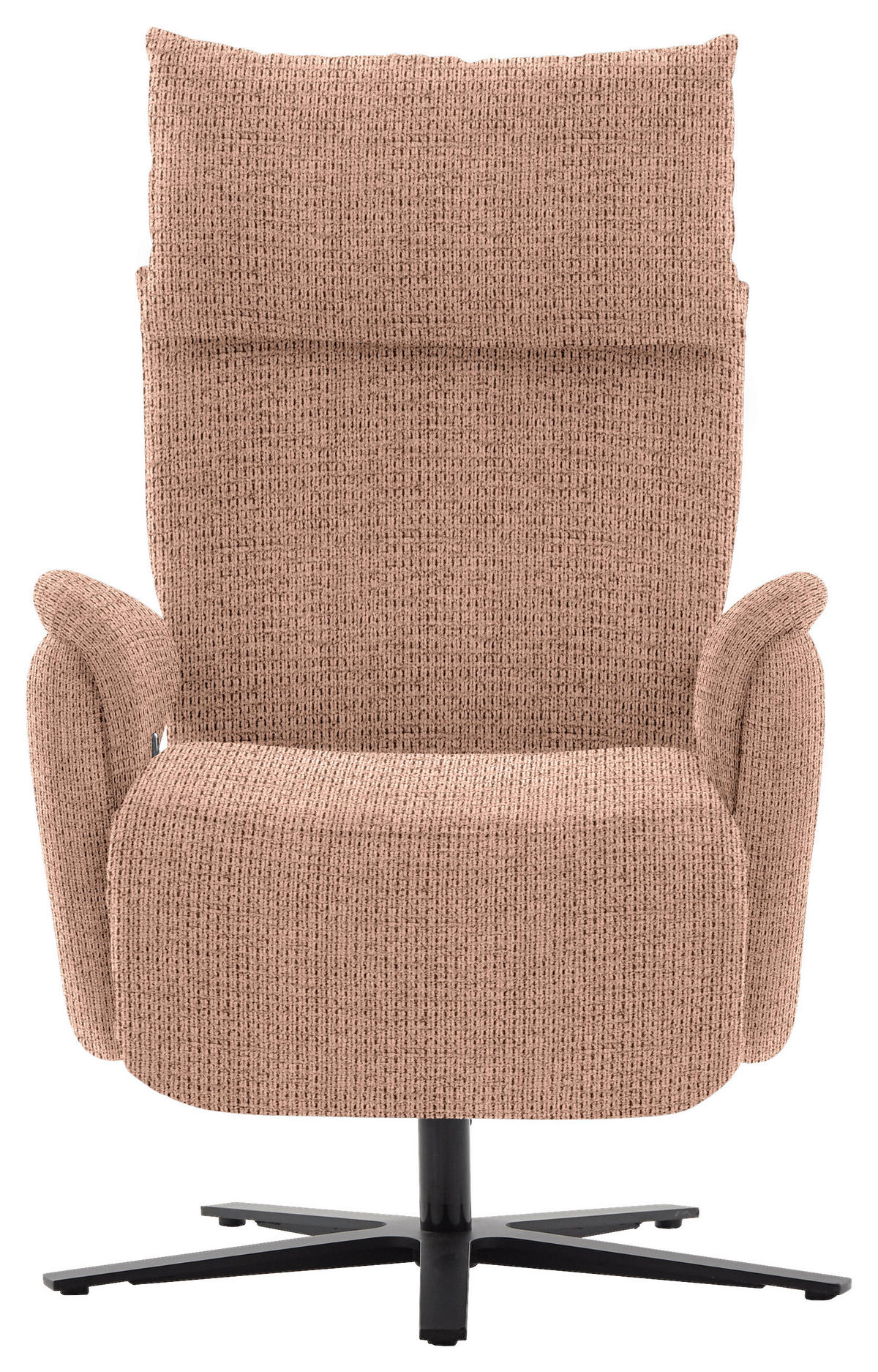 FERNSEHSESSEL in Struktur Kupferfarben  - Schwarz/Kupferfarben, MODERN, Textil/Metall (73/113-117/85cm) - Cantus