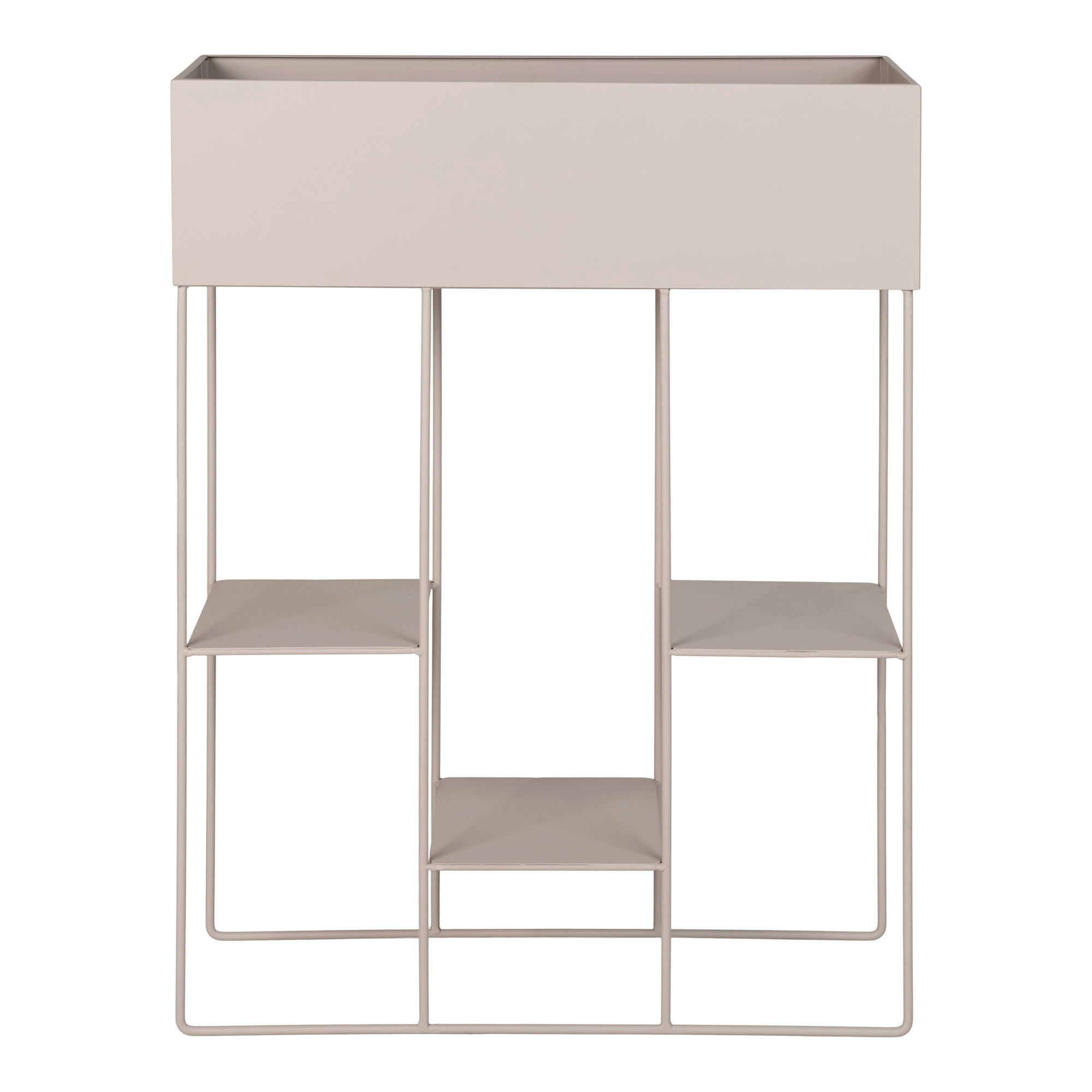 ÜBERTOPF  - Beige, Design, Metall (25/80/60cm)