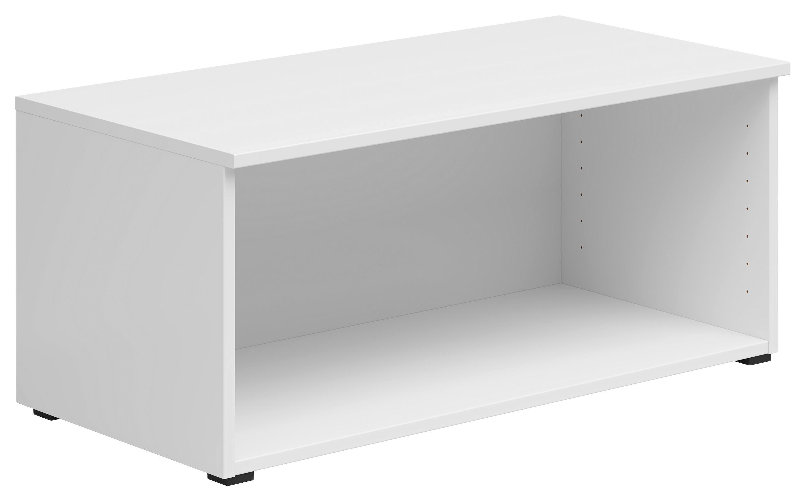 REGALAUFSATZ Weiß  - Weiß, MODERN, Holzwerkstoff (80/35/40cm) - Carryhome