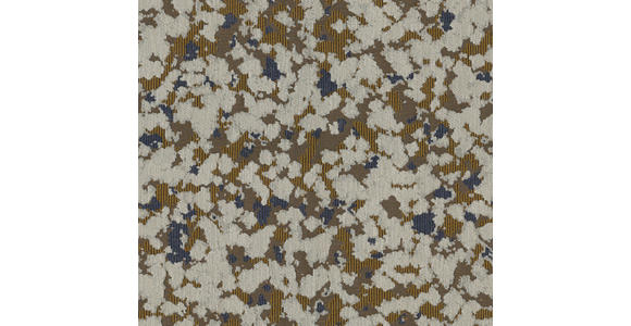 SITZBANK in Textil Blau, Beige  - Blau/Beige, KONVENTIONELL, Textil/Metall (237/85/72cm) - Moderano