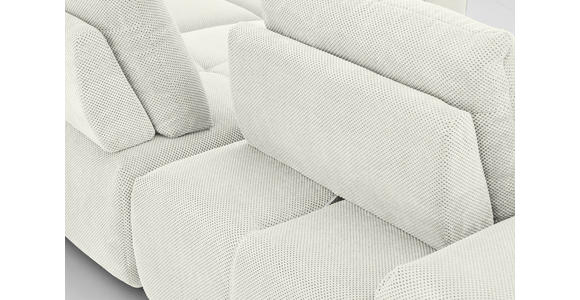 ECKSOFA in Velours Creme  - Creme/Schwarz, Design, Kunststoff/Textil (326/236cm) - Xora