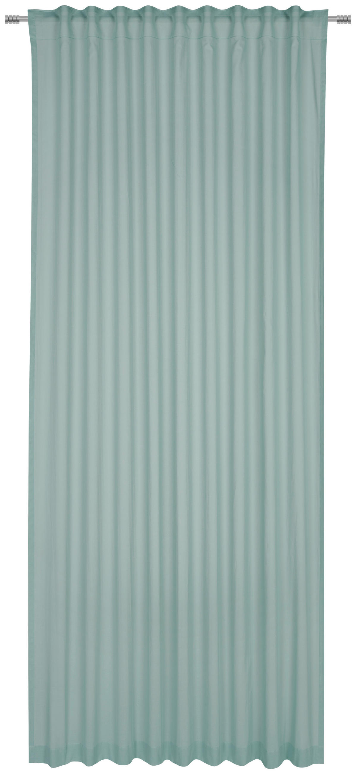 GARDINLÄNGD halvtransparent  - jadegrön, Basics, textil (140/255cm) - Bio:Vio