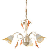 KRONLEUCHTER 60/100 cm   - Weiß, Natur, Glas/Metall (60/100cm)