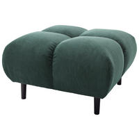 HOCKER Cord Grün  - Schwarz/Grün, MODERN, Holz/Textil (73/41/73cm) - Pure Home Lifestyle