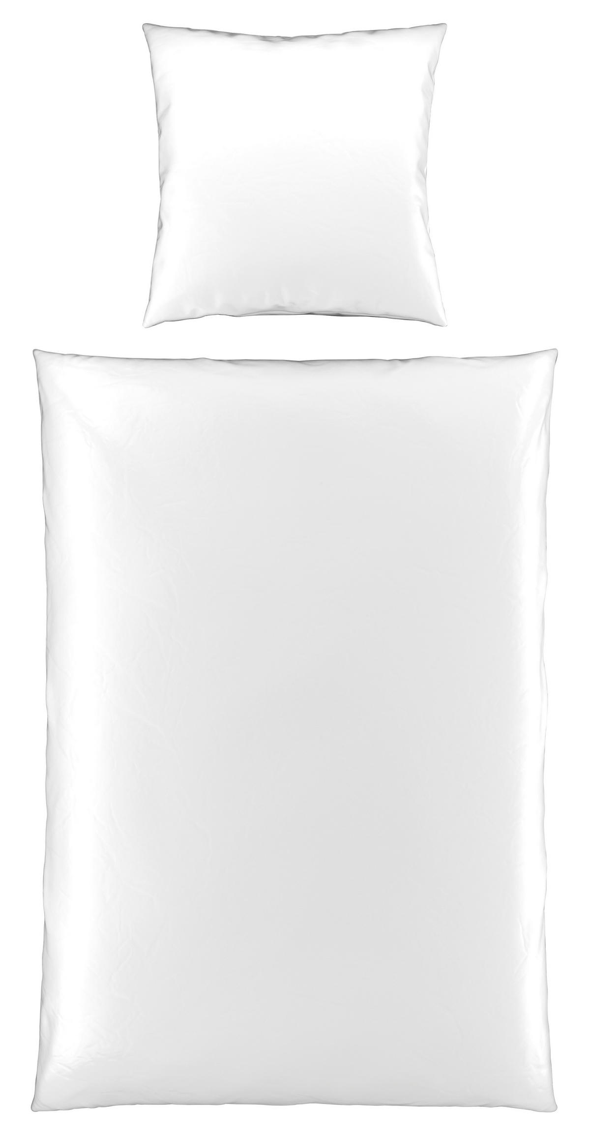BETTWÄSCHE Satin 155/220 cm  - Weiß, Textil (155/220cm) - Novel